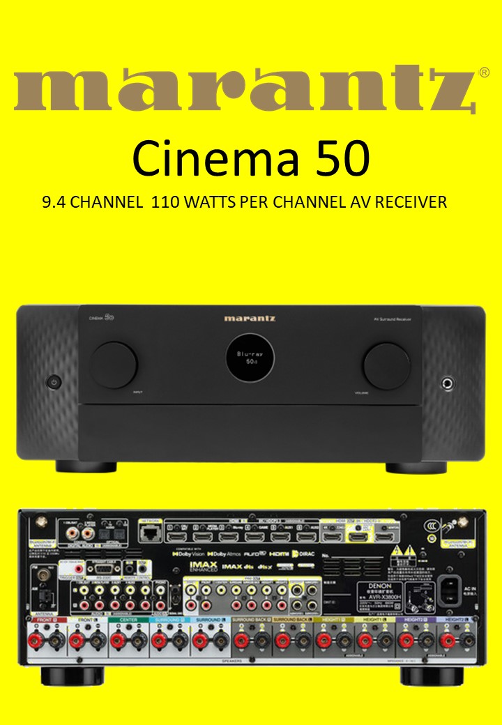 Marantz CINEMA 50 9.4 CHANNEL | 110 WATTS PER CHANNEL AV RECEIVER