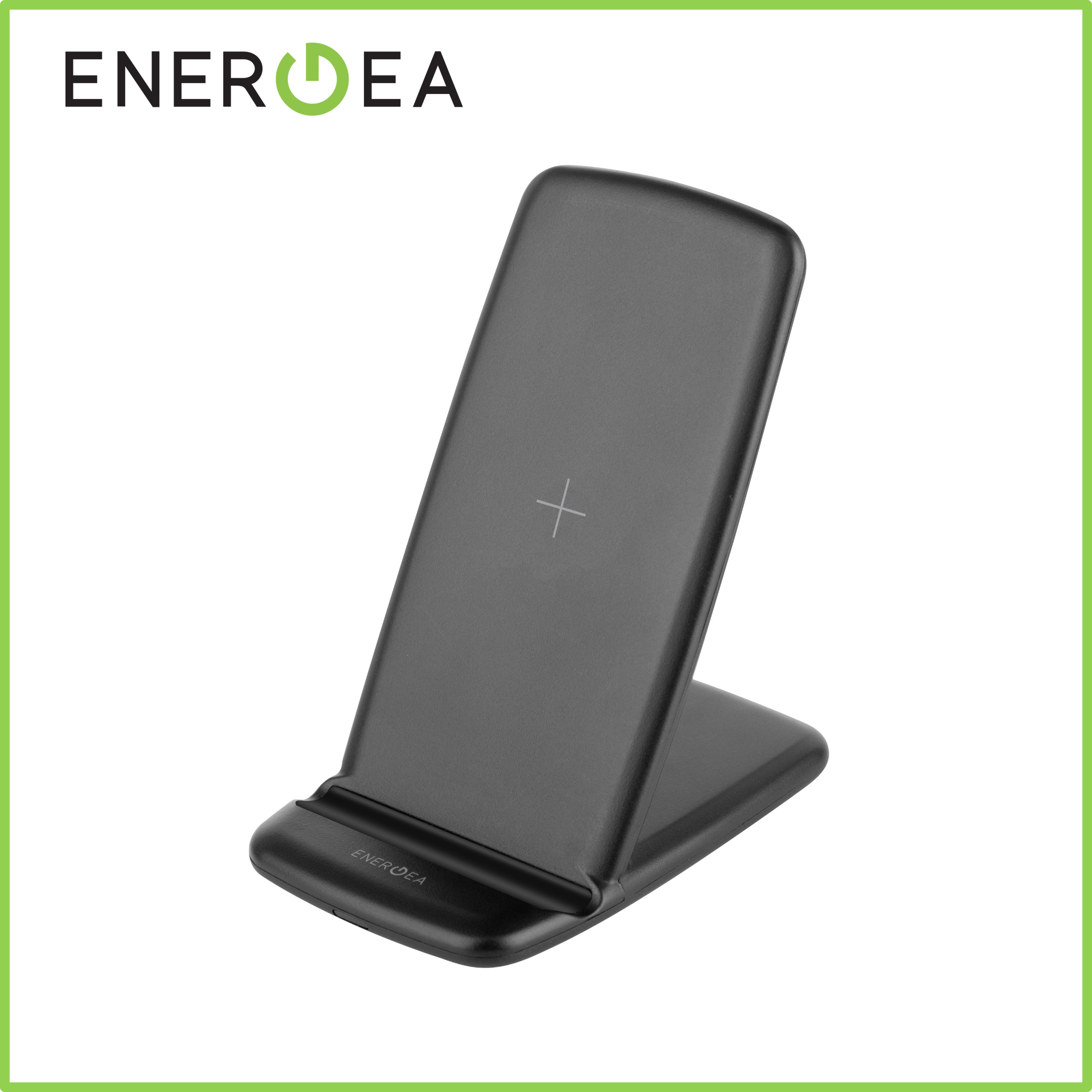 Energea Widock Air 2-Coils Fast Wireless Charger Charging Stand 5w/7.5w/10w Black