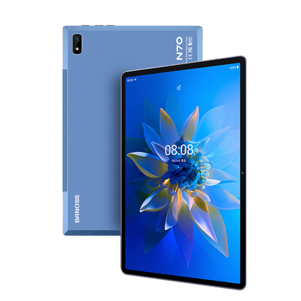 【2022 TOP1】BANOSS N70 Tablet PC 10.1 Inches Android 11 5G WiFi 8800mAh Dual SIM 4G Gaming Online Classroom Meeting for Students 6GB 8GB 10GB RAM 128GB 256GB 512GB ROM
