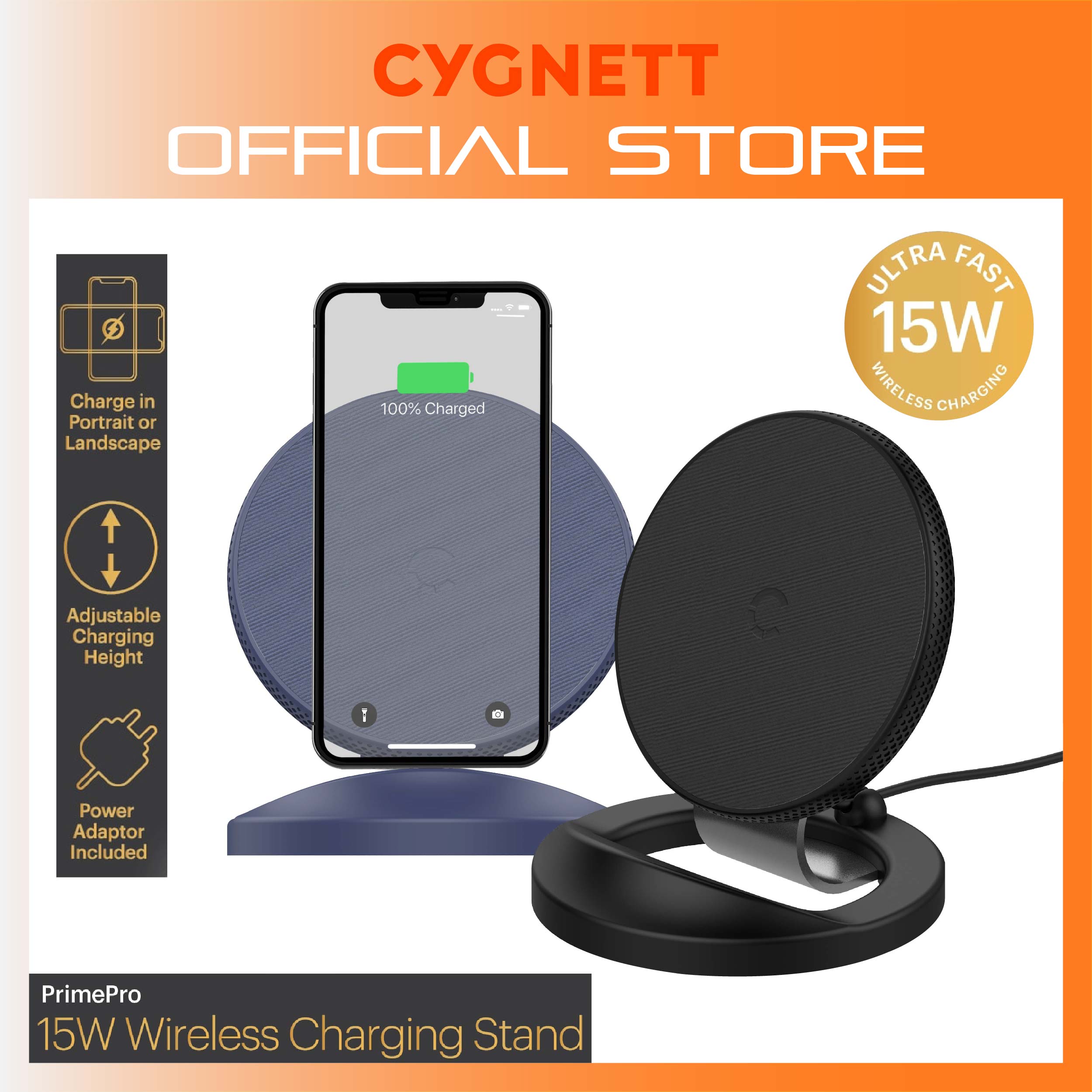 Cygnett PrimePro 15W Wireless Charger