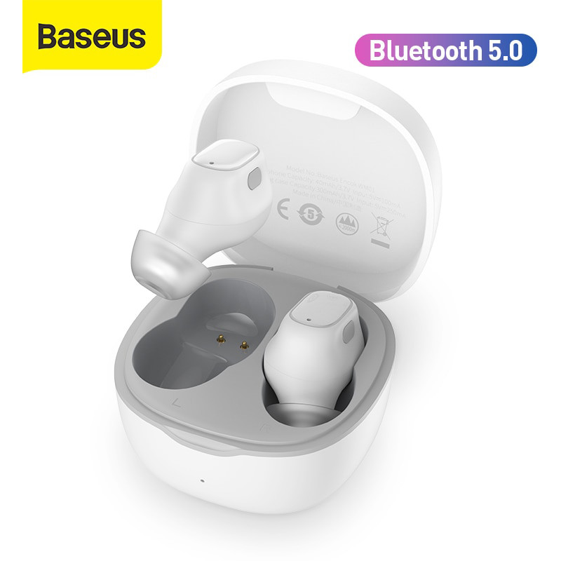 Baseus WM01 TWS Bluetooth Earphones Stereo Wireless 5.0 Bluetooth Headphones Touch Control Noise